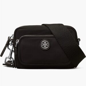 Tory Burch Mini Nylon Crossbody Bag in Black
